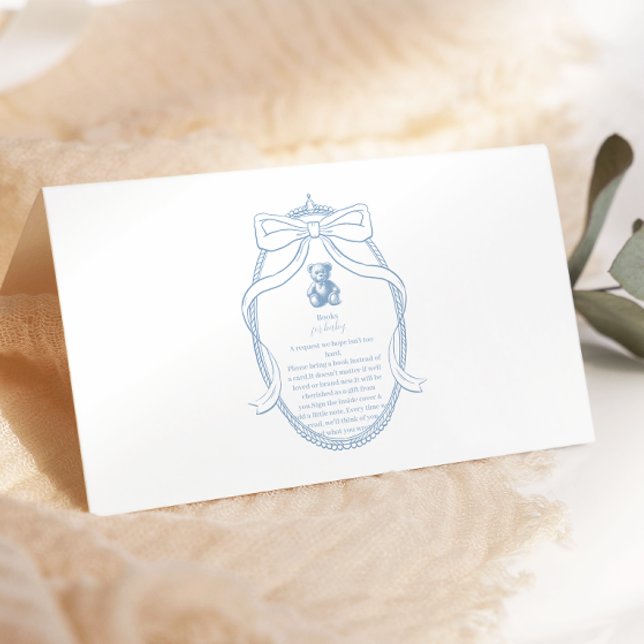 Tarjeta De Recepción Elegantes libros de osito de peluche franceses par (Subido por el creador)