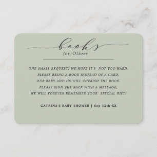 Tarjeta De Recepción Elegantes Libros Ecológicos Eucalyptus para Petici