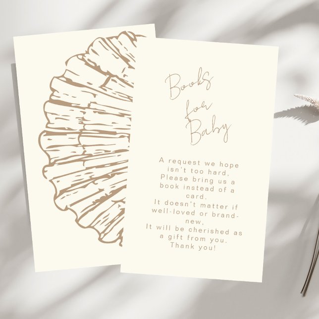 Tarjeta De Recepción Elegantes Libros Naturales De La Caza De La Lluvia (Subido por el creador)