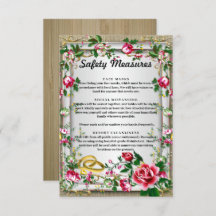 Elegantes medidas de seguridad Boda de rosas rojas