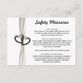 Tarjeta De Recepción Elegantes medidas de seguridad para los diamantes 