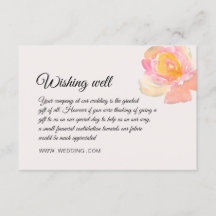 Elegantes rosas de acuarela Boda Desear Bien Encl
