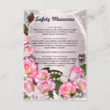 Elegantes Rosas Rosa Y Medidas De Seguridad De Per