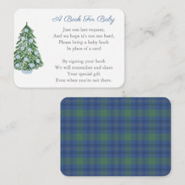 Tarjeta De Recepción Elegantes Vacaciones Baby Shower Trae Un Libro Par