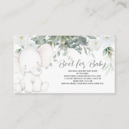 Tarjeta De Recepción Elephant Book for Baby Card