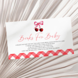 Tarjeta De Recepción Ella es la cereza en los mejores libros de Baby Sh