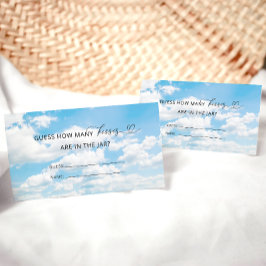 Tarjeta De Recepción Ella está en Cloud Nueve: Cuántos besos de juego d