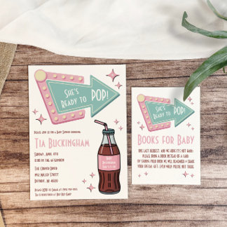 Tarjeta De Recepción ¡Ella está lista para POP! Comedor, Libros para el