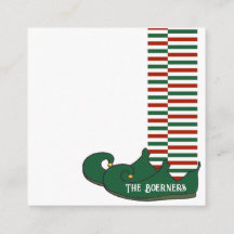 Elves Legs Merry Christmas Gift Tag