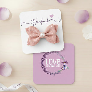 Tarjeta De Recepción Embalaje Floral Pequeño Negocio Regalo Hecho a Man
