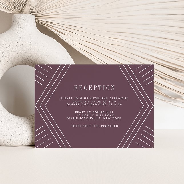 Tarjeta de recepción Empire Wedding | Planta de hu (Subido por el creador)