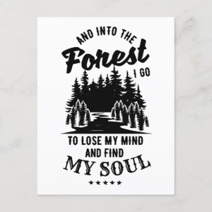 Tarjeta De Recepción En el bosque voy