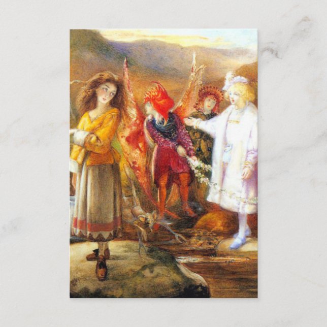 Tarjeta De Recepción En Fairyland John Anster Fitzgerald (Anverso)