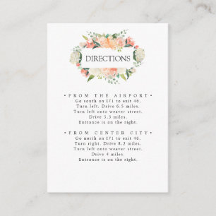 Tarjeta De Recepción En flor   Direcciones BODAS de flores rosadas de c
