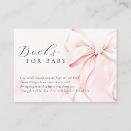 Tarjeta De Recepción En la nube nueve libros Baby Shower rosados para b