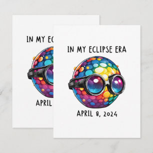 Tarjeta De Recepción En Mi Era De Eclipse Solar 2024