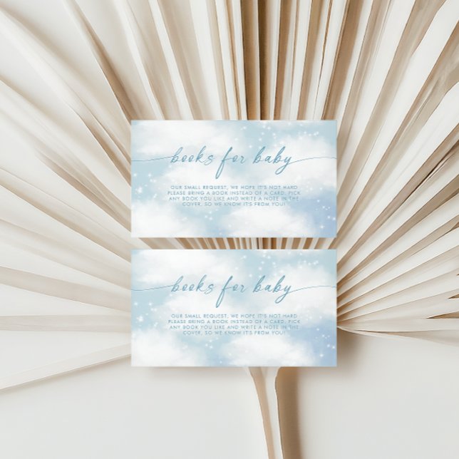Tarjeta De Recepción En Nueve Nubes Dreamy Libros Azules Para El Bebé (Subido por el creador)