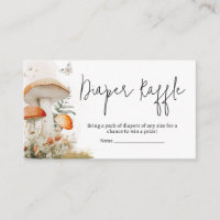 Encantado champiñón Bosque Bebé Diaper Raffle