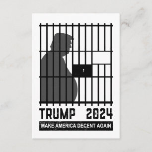 Tarjeta De Recepción Encerrarlo Trump 2024 para que Estados Unidos vuel