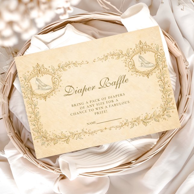 Tarjeta De Recepción Enchanted Storybook Diapper Raffle (Subido por el creador)