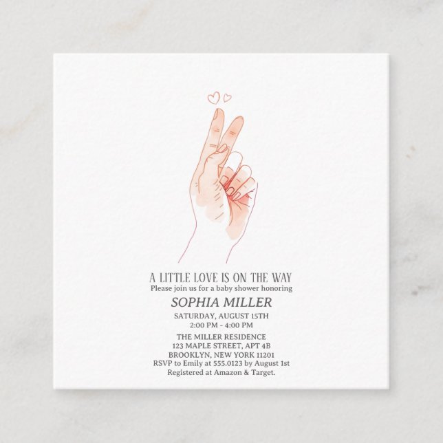 Tarjeta De Recepción Enclosure Card (Anverso)