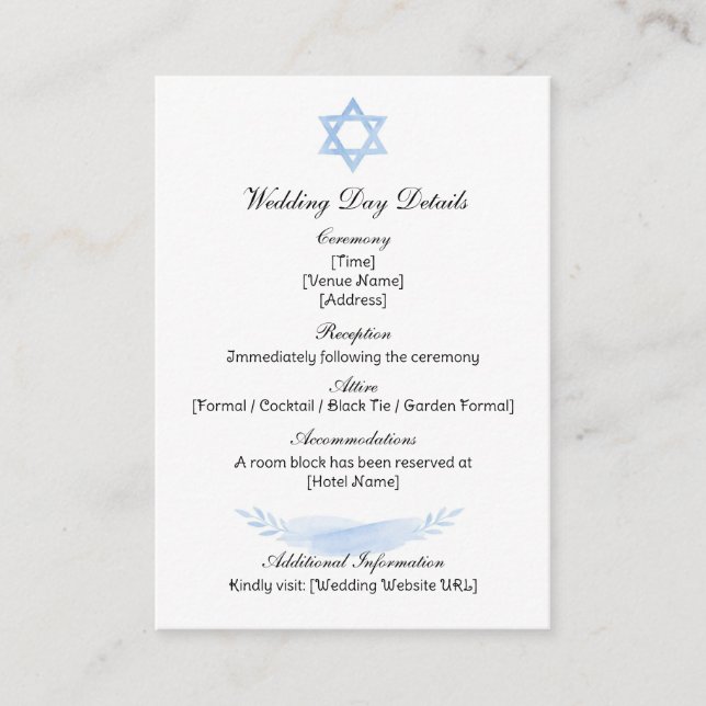 Tarjeta De Recepción Enclosure Card (Anverso)