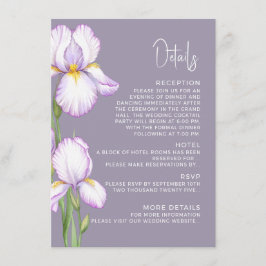 Tarjeta De Recepción Enclosure Card Details for Wedding. 