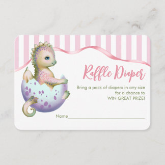 Tarjeta De Recepción Enclosure Card  with a cute dragon.