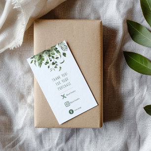 Tarjeta De Recepción Enlaces sociales, hojas verdes gracias a insertar 