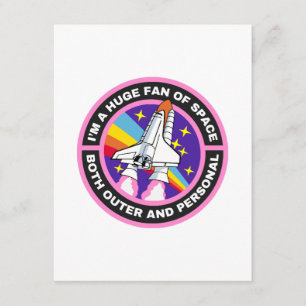 Tarjeta De Recepción enorme fanático del espacio