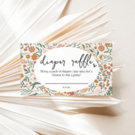 Tarjeta De Recepción Entrada de Raffle Raffle