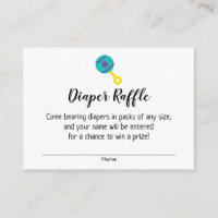 Entradas de Baby Shower Diaper Raffle con bóveda V
