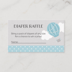 Tarjeta De Recepción Entradas de barrido de Baby Shower Diaper en globo