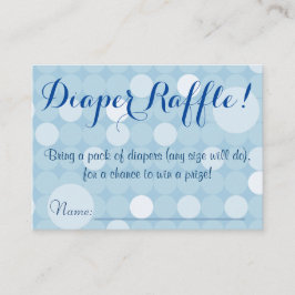 Tarjeta De Recepción Entradas de barrido de Baby Shower Dot Blue Polka