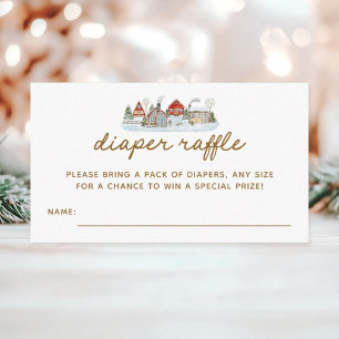 Tarjeta De Recepción Entradas de barrido para el Baby Shower Diaper de 