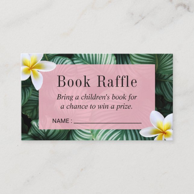Tarjeta De Recepción Entradas de gota desenfrenada de libros de Baby Sh (Anverso)