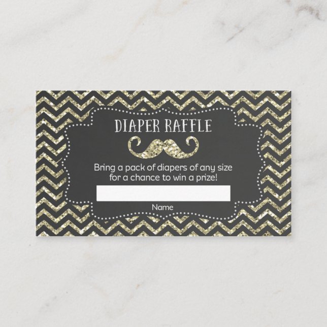 Tarjeta De Recepción Entradas de gotitas de barrido de Mustache Baby Sh (Anverso)