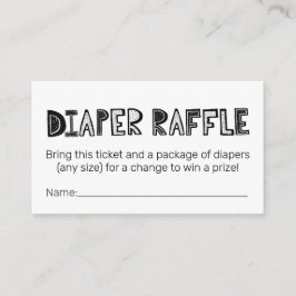 Tarjeta De Recepción Entradas de pañales de papel de cuajo