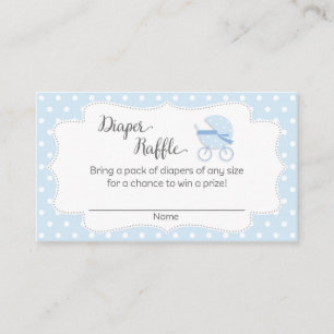 Tarjeta De Recepción Entradas de Raffle de papel Baby Shower para Strol