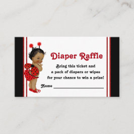 Tarjeta De Recepción Entradas de Raffle Diaper de Butidito Africano-Ame