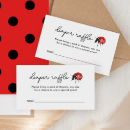 Tarjeta De Recepción Entradas de Raffle para pañales Baby Shower de Lit