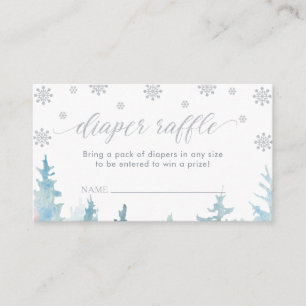 Tarjeta De Recepción Entradas de Rifa de Pañales   Baby Shower de Invie
