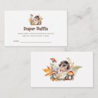 Entradas de rifa de pañales para baby shower de Ha