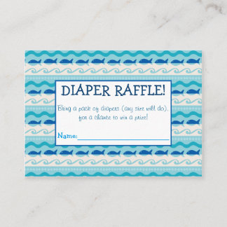 Tarjeta De Recepción Entradas de Surf 'N Fishis Diaper Raffle