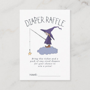 Tarjeta De Recepción Entradas para el Sorteo de Pañales en Baby Shower 