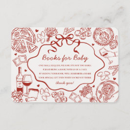 Tarjeta De Recepción Entrega Especial de Pasta Roja Libros Italianos pa