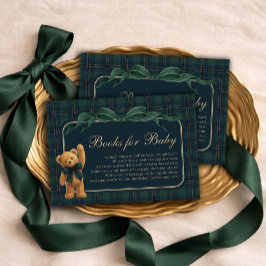 Tarjeta De Recepción Equestrian Polo Teddy Bear Books for Baby Boy