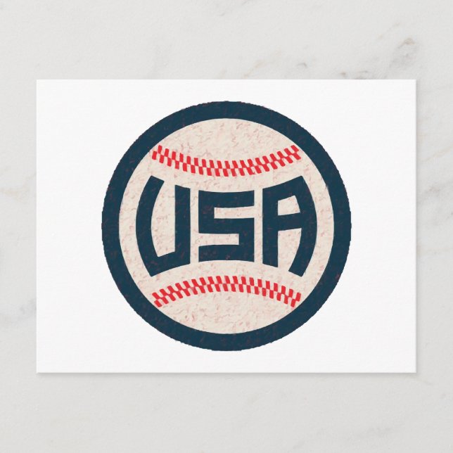 Tarjeta De Recepción Equipo de Béisbol de EE. UU. (Anverso)