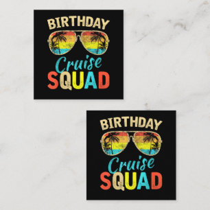 Tarjeta De Recepción Equipo de crucero de cumpleaños
