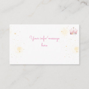 Tarjeta De Recepción Érase una vez el cumpleaños de la princesa